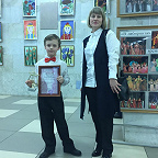 Зав. фортепианного отдела Савченко С.Б. с учеником