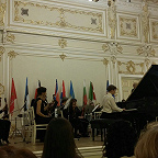 Лауреаты конкурса и оркестр И.Пономаренко на Гала концерте