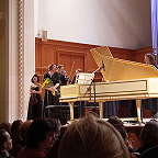 Александра Коренева, Филипп Чижевский и музыканты Questa Musica. Фото автора