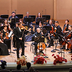 Никита Борисоглебский, Александр Рудин, Виталий Назаров и музыканты Musica Viva. Фото Ирины Шымчак