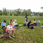 Обучающиеся на пленэре