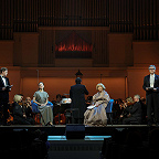 Павел Табаков, Юлия Хлынина, Ольга Остроумова, Игорь Костолевский, Дмитрий Юровский и музыканты РНО. Фото Ирины Шымчак