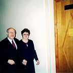 М.Л. Ростропович и директор детской школы искусств И.М. Малыгина (1990 - 2021)