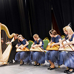 Отчетный концерт, ансамбль арфа и гусли. Руководители Шабер А.Ю. и Старцева Л.А.