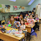 Занятие по скульптуре, 1 класс