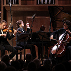 Никита Борисоглебский, Арсений Тарасевич-Николаев и Мария Зайцева. Фото Дениса Рылова © Московская консерватория
