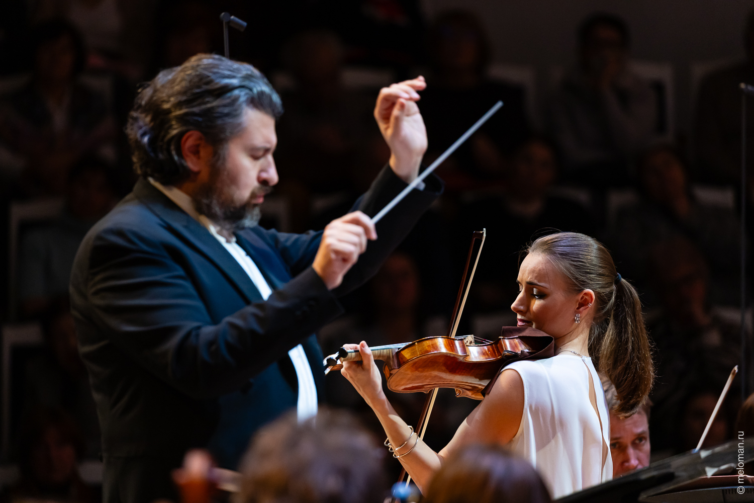  Дмитрий Юровский и Ольга Волкова. Фото предоставлено пресс-службой Московской филармонии