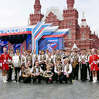  Оркестр школы на Красной площади в День России