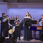 Елене Гвритишвили и музыканты ГАКОР. Фото предоставлено пресс-службой Московской филармонии