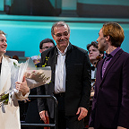 Екатерина Антоненко, Александр Рудин, Ярослав Тимофеев и музыканты РНО. Фото предоставлено пресс-службой Московской филармонии