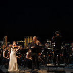 Ольга Волкова, Павел Романенко, Клеман Нонсьё и оркестр Новой оперы. Фото Екатерины Христовой